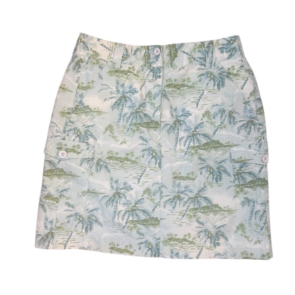L.L. Bean tropical‎ vintage skirt size 10 Cotton Beachy summer vacation y2k